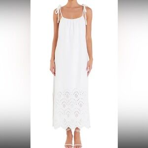 English Factory White Eyelet Maxi Dress